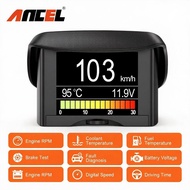ANCEL A202 OBD2 On‑Board Car Digital Computer Real‑Time Display Speed Fuel Consumption Temperature G
