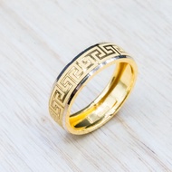 YHLG แหวนทองเลเซอร์ลายจีน น้ำหนัก 1 สลึง