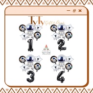 Astronaut Theme Decorative Balloon Set with Age Number SB21
