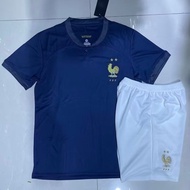 Embroidered Version Jersey-2022 France Home/Quick-Drying Football Top Refreshing Sports Jersey Footb
