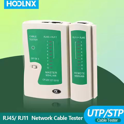 HOOLNX Network Cable Tester, LAN Cable Test Network Cable Tool For RJ45/RJ11, CAT8/CAT7/CAT6A/CAT6/C