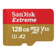 SanDisk Extreme A2 V30 U3 microSDXC UHS-I Card 128GB [R:190 W:90]