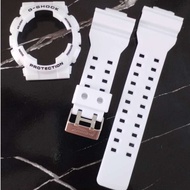 G-SHOCK GA100 GD100 GA110 GD110 GA120 GD120 GAX100 GLX100 STRAP AND BEZEL REPLACEMENT MATTE WHITE