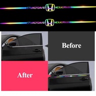 Honda Colorful Laser Garland Decorative Car Stickers Suitable for Honda City/C70/Vezel/Stream/Fit/Freed/Civic/CRV Accord/Jazz/HRV/CRZ