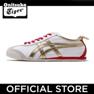 NEW Onitsuka Tiger Mexico 66 Men and women shoes Casual sports shoes White red gold unisex