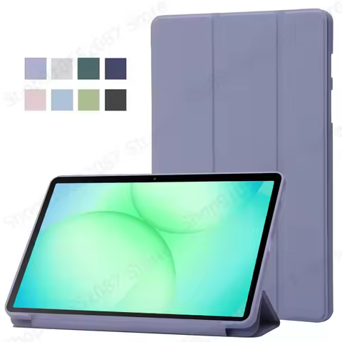 For Samsung Tab A11 Case 8.7 inch Trifold PU Leaher Soft Back Stand Tablet Coque For Galaxy Tab A11 