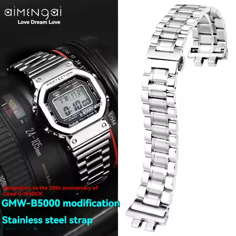 GM-B2100 Stainless steel watchband for casio g-shock GMW-B5000 GMB2100 GMC-B2100 MRG-B2100D Series m