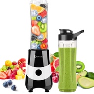 Personal Blender &amp; Smoothie Maker Small Blender Juicer with 2x20 oz Tritan Bottles and Stainless Steel Blades, 350W [ Up