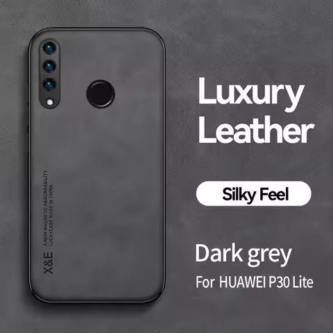 For Huawei P30 Lite 4G Case Magnetic Leather Car Stand Plates Phone Back Cove MAR-LX1M LX1A LX3A LX2