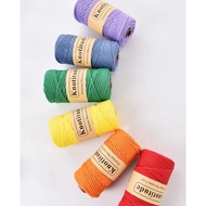 KNOTITUDE 4mm x 90yards Single Strand Macrame Cord Colored Macrame Rope, Cotton Rope Macrame Yarn, C