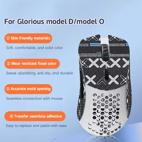 Mouse Grip Tape Sticker Non Slip Sweatproof for Glorious Model D Model O Gaming Mouse Anti-Slip Game