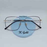 kacamata 9691 / kacamata minus / kacamata photocromic - hitam gold bluecromic