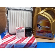 TOYOTA AVANZA 2007year-2015year OIL FILTER + AIR FILTER + KOYOMA 15W40 MINERAL ENGINE OIL