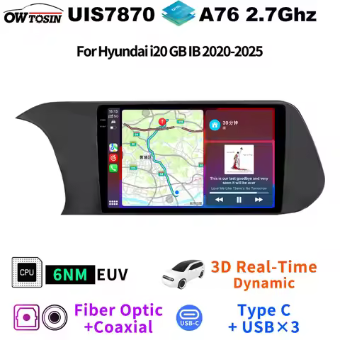 FYT7862 Car Radio GPS Autoradio Android Head Unit 360° AHD 1080P Camera For Hyundai i20 GB IB 2020-2