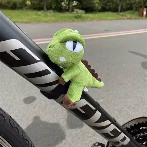 1PC Cute Dinosaur Charms Bicycle Handlebar Decoration for MTB and Road Bike Accessories Cycle Access