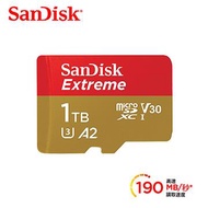 SanDisk Extreme MicroSD A2 1TB記憶卡 SDSQXAV-1T00-GN6MN