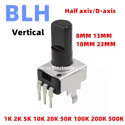 10PCS RV09 R0902N Verticale Potentiometer 3PIN 1K 2K 5K 10K 20K 50K 100K 200K 500K Half axis D-axis 
