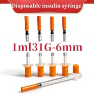 1ml31G-6mm disposable insulin syringe pet feeder liquid measurement dispenser refueling and ink