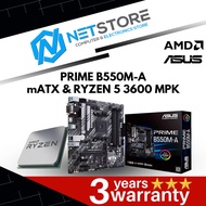 PWP ASUS PRIME B550M-A mATX & AMD RYZEN 5 3600 MPK PROCESSOR