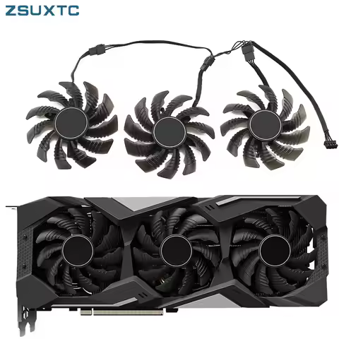Cooler Fan Replacement Radeon RX5700 For Gigabyte RX 5500 5600 5700 XT Graphics Video Card Cooling P