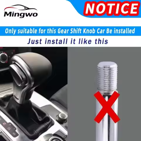Car Interior Black/Red Gear Shift Knob For AUDI A4 B8 A6 C6 A3 8P A5 Q5 Lever Change Knob leather Bo