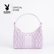 Playboy รุ่น Jazzy Womens Bag กระเป๋าสะพายข้างผู้หญิง รหัส ST-B243PB570 ดีไซน์เย็บนวมปั๊ม Logo มี 2 