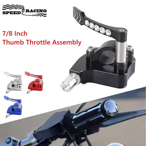 Motorcycle Thumb Throttle Assembly 7/8" 22mm For YAMAHA YFZ450R Raptor 350 700 Honda TRX 250/400X Su