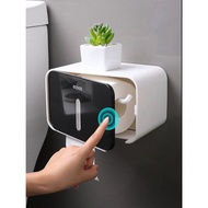 [🇸🇬SG Ready Stock]Ecoco Tissue Box Wall Mounted | Waterproof Bathroom Roll Toilet Dispenser | Tissue