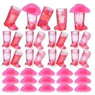 Hot Sale 🔥 | Cowboy Boot Shot Glasses Plastic Transparent | Western Theme Party Drink Cups | Unique 