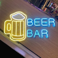 BEER BAR霓虹燈 | LED發光字 | 廣告招牌 | Logo 裝飾燈