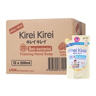 Kirei Kirei Natural Citrus Anti-bacterial Foaming Hand Soap 200ml Refill - Case