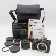 Canon EOS R50 無反光鏡數位單鏡頭相機，2 個鏡頭