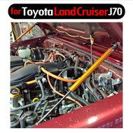 for 1984-2004 Toyota LAND CRUISER  HZJ76V Front Hood Bonnet Modify Gas Struts Carbon Fiber Spring Da