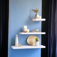 KAYU Real Wood Floating Shelf Wall Mounted Shelf Length 20cm 30cm 40cm