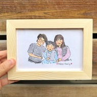 色鉛筆似顏繪 / 3人 / 客製人像畫