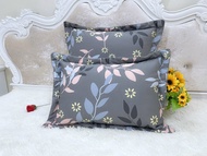 Đôi gối nằm 100% Cotton Vỏ gối nằm kéo khoá cotton nhiều màu (bao gồm cả ruột và vỏ) KT 45x65cm