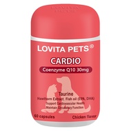 LOVITA PETS Pet Cardiovascular Health Capsules (60 Capsules) Fish Oil Q10 Taurine Arginine Carnitine