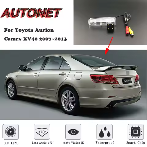 AUTONET HD Night Vision Backup Rear View camera For Toyota Aurion / Camry XV40 2007~2013 CCD/license