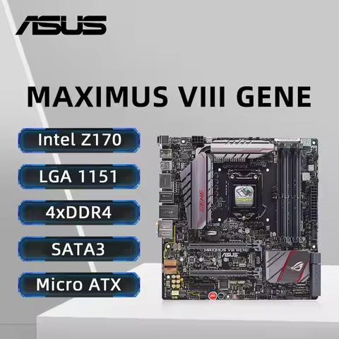 ASUS MAXIMUS VIII GENE Motherboard Support i7-7700K 6700K i5-7600 6500 i3-7320 6300 CPU LGA 1151 4xD