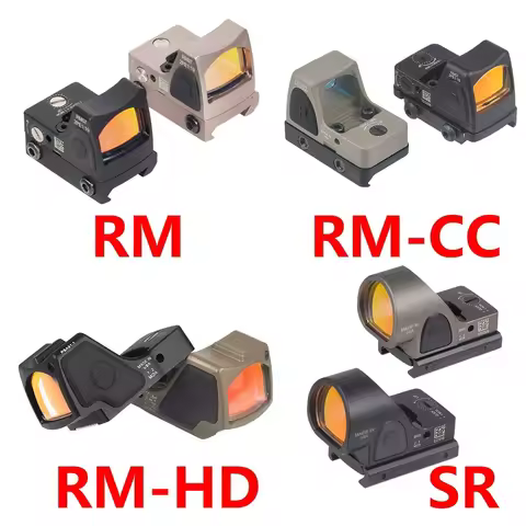 Mini RM HD 2 SR VISM PRO Red Dot Sight Tactical Optic Reflex Collimator Airsoft Compact Riflescope F