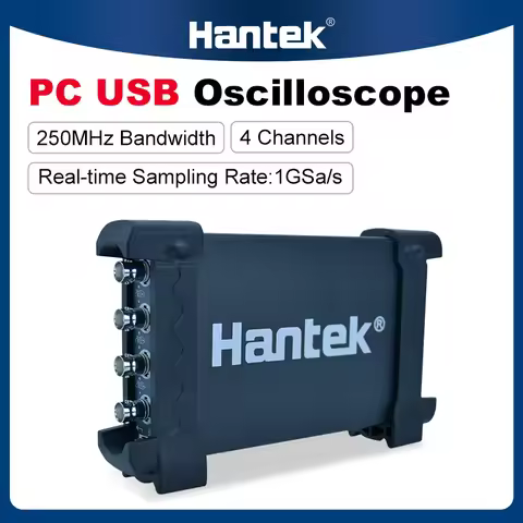 Hantek USB Digital Oscilloscope kit 70MHz 100MHz 200MHz 250MHz 4CH channels 1GSa/s PC Oscilloscope W