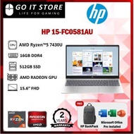 HP 15- FC0580AU / FC0581AU / FC0582AU  15.6" FHD Laptop Warm Gold Diamond White Moonlight Blue ( Ryz