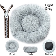 Donut Cuddler Dog Bed Removable Cover Round Calming Cat Beds Pet House Kennel Pillow Washable Lounge