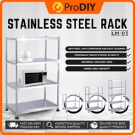 Rack Cabinet Storage Stand Stainless Steel Shelf Kitchen Home Heavy Duty Tool Tier 3 / Tier 4 / Tier 5