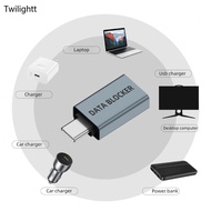 WILI Portable USB Type C Data Blocking Charging Prevents Hacking Aluminum Housing Universal Compatib