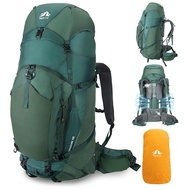 [Night Cat] Internal Frame Hiking Backpack: Lightweight Waterproof 50L/100L Camping Backpack for Men