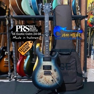 Gitar PRS Paul Reed Smith SE Exotic Custom 24-08 Poplar Burl in Lake Blue Midnight Burst