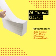 5000pcs Thermal Sticker A6 Paper Roll Fold Stack Airway Bill Sticker Thermal Label AWB Consignment Note 订单打印纸 TS01B