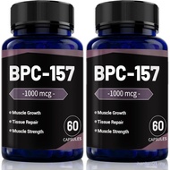2PCS BPC-157 Peptide Capsules 1000Mcg, Muscle Recovery, Tissue Repair & Physical Strength port, 120 