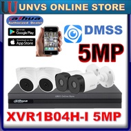 DAHUA 4 CHANNEL 4CH SET PACKAGE 5.0MP ULTRA HD  DVR(5MP) + CAMERA(5MP) (P2P ONLINE VIEW FOR PHONE)